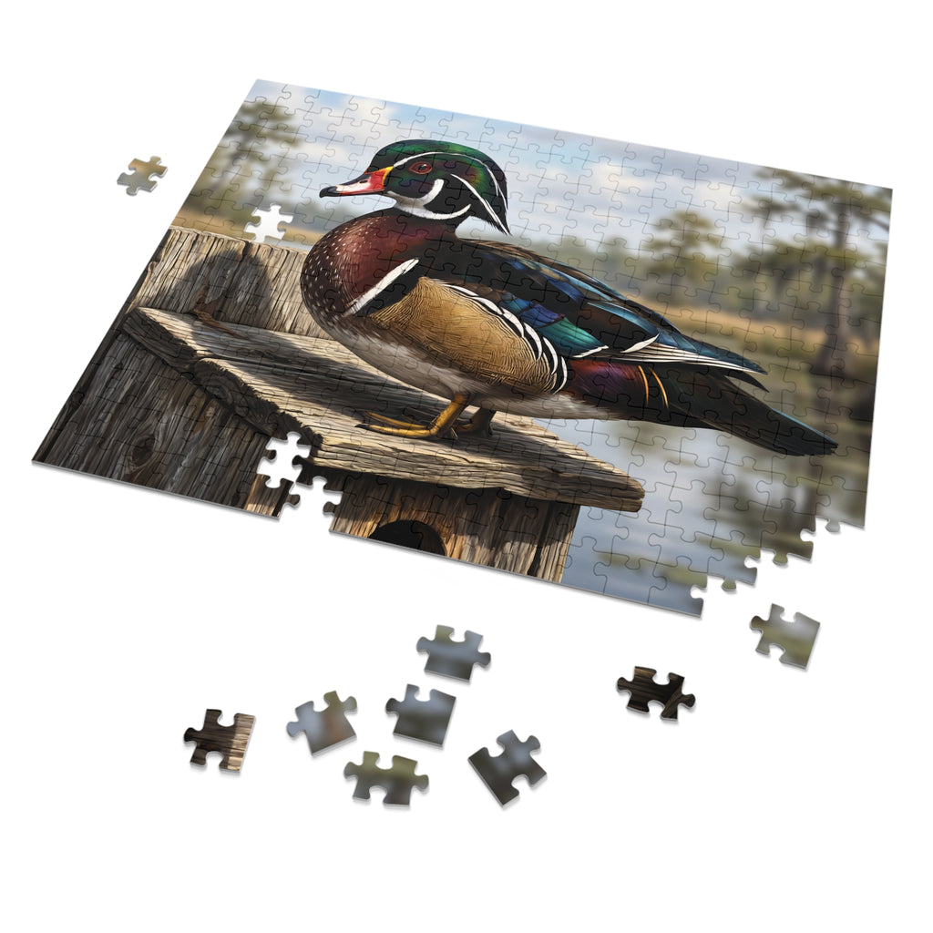 Wood Duck Jigsaw Puzzle with Tin — 500-Piece Nature Puzzle Gift