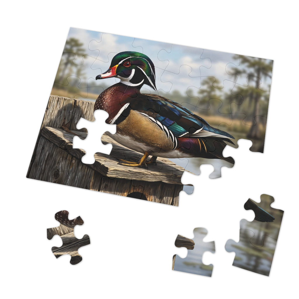 Wood Duck Jigsaw Puzzle with Tin — 500-Piece Nature Puzzle Gift