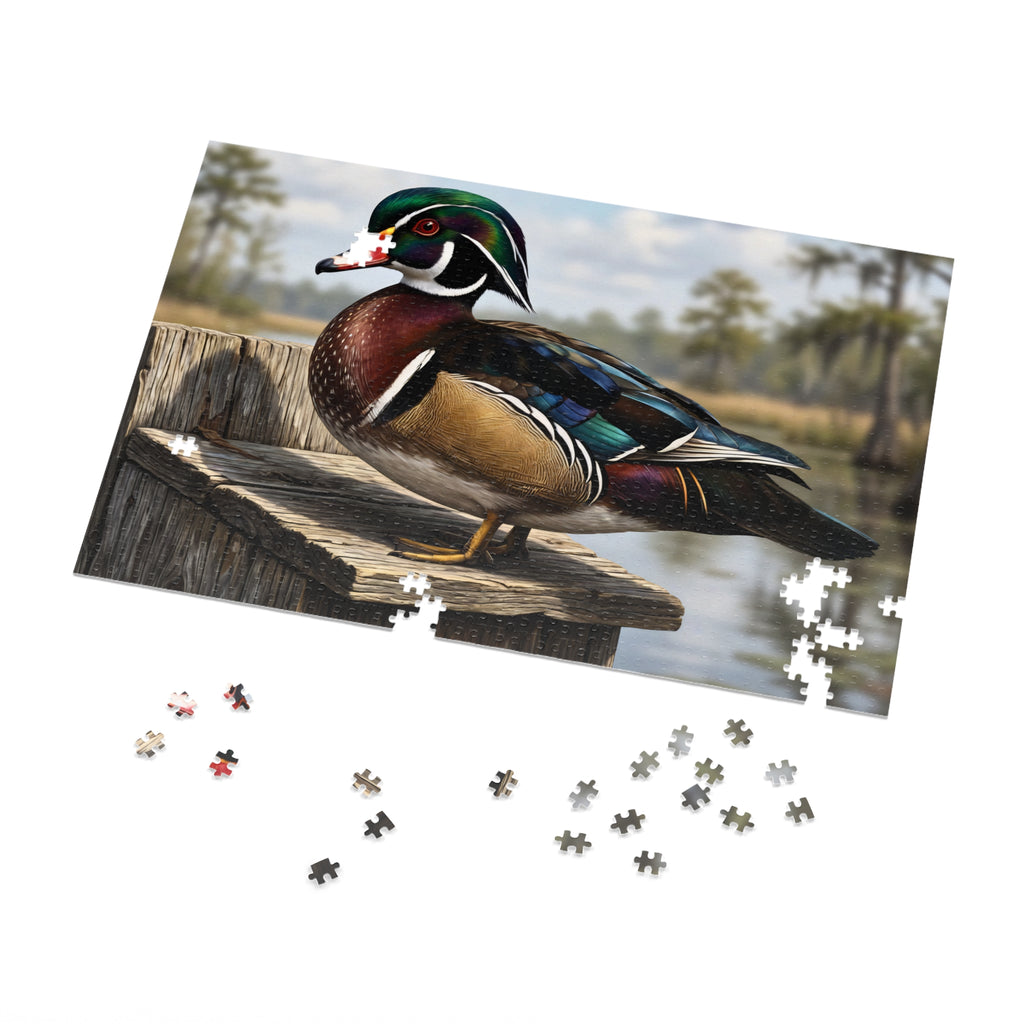 Wood Duck Jigsaw Puzzle with Tin — 500-Piece Nature Puzzle Gift