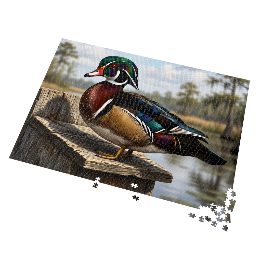 Wood Duck Jigsaw Puzzle with Tin — 500-Piece Nature Puzzle Gift
